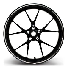 Felgenrandaufkleber GP Silber Motorrad Felgenrand Aufkleber Felge MR001