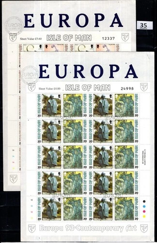 / ISLE OF MAN 1993 - 2 FDC - CEPT - ART