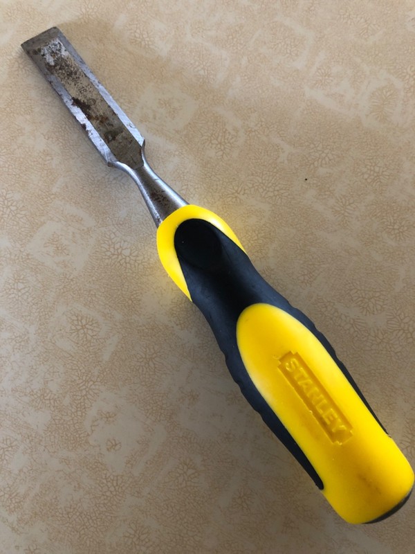 Stanley Wood Chisel 3/4” Metal Strike Plate Used