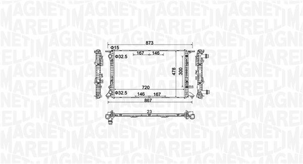 Magneti Marelli KüHler, MotorküHlung 350213152100 FüR Audi Porsche-image
