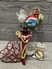 Fun Christmas Ornaments Lot of 6 Assorted Unique Decorations Includes Kurt Adler