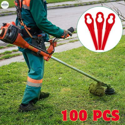 100 Pcs Plastic Blades For STIHL Polycut 2-2 3-2 Grass Trimmer Sun Joe 24V-GT10