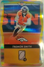 2025 UNO Elite Tremon SmithDenver Broncos Yellow Foil # 164 NFL Football 164