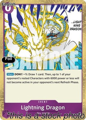 Lightning Dragon [OP15-EB04 - OP15-077] Rare NM