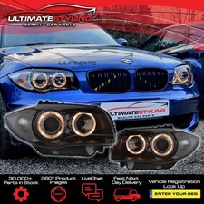 BMW E81 E82 E87 E88  Headlights 2007-2014 Twin Angel Eye Halo Upgrade Projector