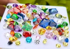 100 Ct Mix Cut Multicolor Certified Natural Cambodian Zircon Lot Loose Gemstone