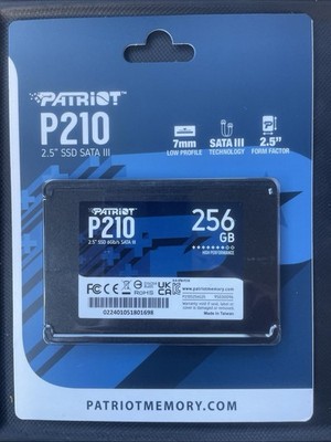 Patriot P210 256GB SSD 2.5'' SATA III 6GB/s Internal Solid State Drive PC/MAC NEW