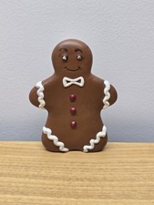 Christmas Gingerbread Man Shaped Standalone Figure Ornament 4  Tall