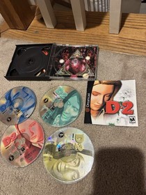 D2 [Sega Dreamcast, 2000]  Four-Disc Set Complete w/ Manual