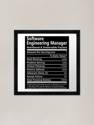 Software Engineering Manager Gerahmtes Gerahmtes Wandbild Poster Leinwanddruck Bild
