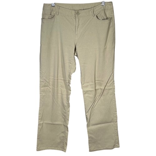 Express Stretch Pants Khaki Casual Career Everyday Comfort Women's Size ...