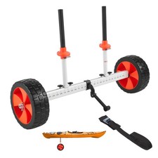 VEVOR Kayak Cart 230 lbs Load Capacity Canoe Cart Dolly 10-inch Solid PU Tires 