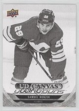 2024-25 Upper Deck Series 2 UD Canvas Young Guns Black & White Samuel Honzek v6h