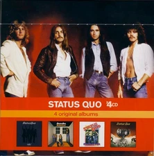Used UK 4CD Status Quo 4 Original Albums 0600753258859 Universal Music Group 004