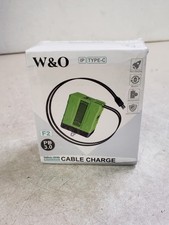 W&O GaN Retractable Cable Charger PD 3.0 USB-C Fast Charging F2