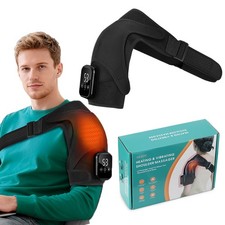 Heated Shoulder Massager with Vibration Massage Brace Joint Pain Relief Electric