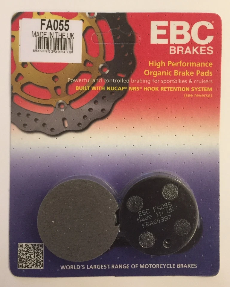 EBC FRONT Disc Brake Pads (2 Sets) For SUZUKI RE5 / GT750 KETTLE (1973 to 1977) - Image 2 of 4