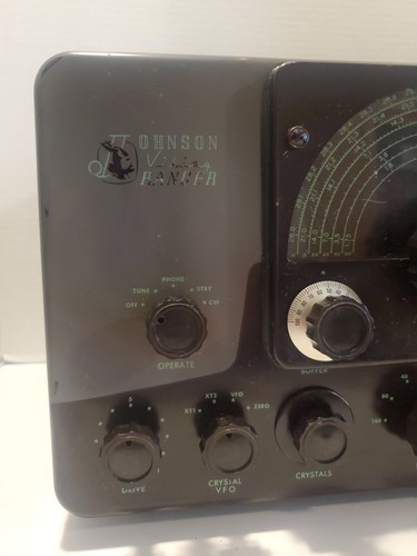 Radio HAM émetteur Johnson VIKING RANGER - CORDON D'ALIMENTATION DÉFECTUEUX - NON TESTÉ - LIRE - Photo 3/22