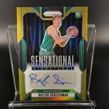 Baylor Scheierman 2024-25 Panini Prizm Rookie Sensational Signatures Gold 10/10 