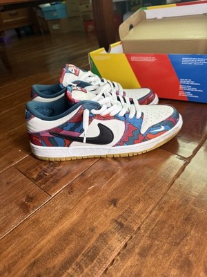 Nike SB Dunk Low Pro Parra Abstract Art 2021 DH7695-600 Size 9 Used
