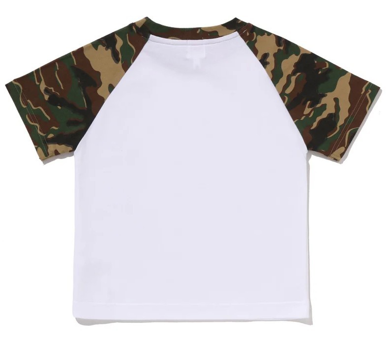 A BATHNIG APE BAPE KIDS GLITCH WOODLAND CAMO BY BATHING APE TEE