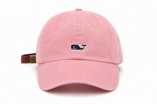 Vineyard Vines Pink Baseball Hat Adjustable Strapback Whale Logo Preppy