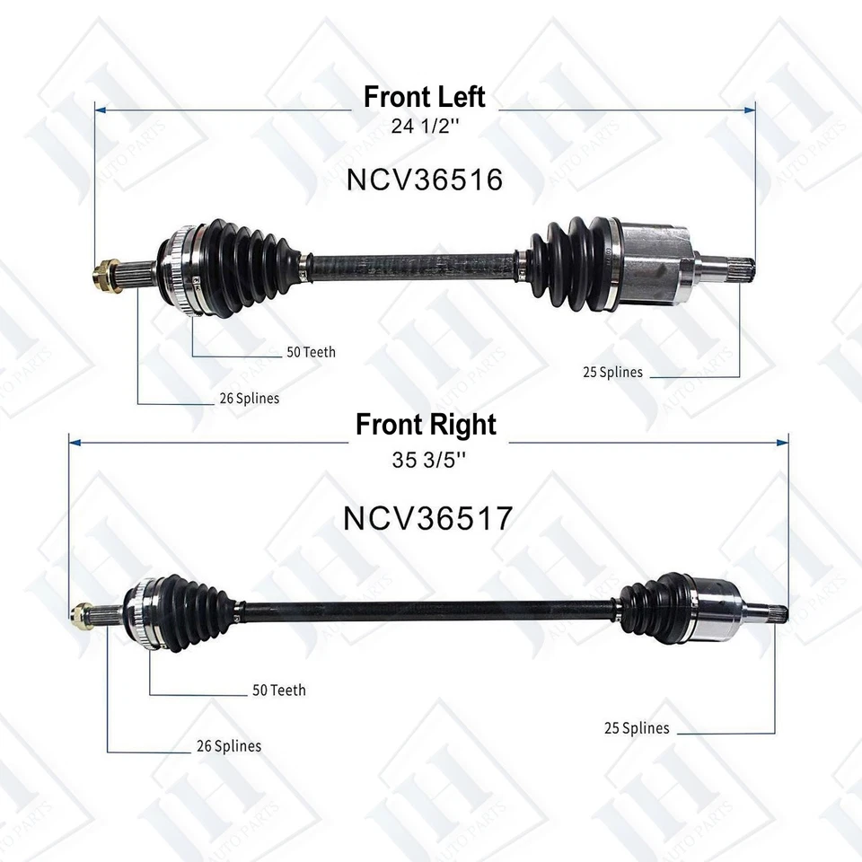 Juego de ejes CV par delantero original para Honda Civic 93-97 Civic del Sol 1992-00 tracción delantera Foto 3 de 4