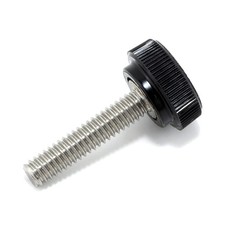 4 PCS 832 x 3/4" Thumb Screw Stainless Steel Black Knurled Knob 0.750"
