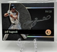 Jeff Bagwell 2024 Topps Diamond Icons Black Polychromatink Silver Ink Auto /10!
