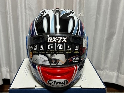 Arai Helmet RX-7X Nakano 2003 Red L Size All the accessories w/Original box - Picture 3 of 6