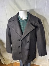 U.S. Navy Issued Peacoat Size Men’s 36 Navy Quilted Wool Coat USA Made Real Deal