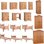 Corona Chest of Drawers Wardrobe Bed Mexican Solid Waxed Pine Bedroom Furniture