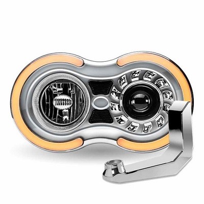 Trux 18.50inx11in Universal Retro LED Projector Semi-Truck Headlight Assembly