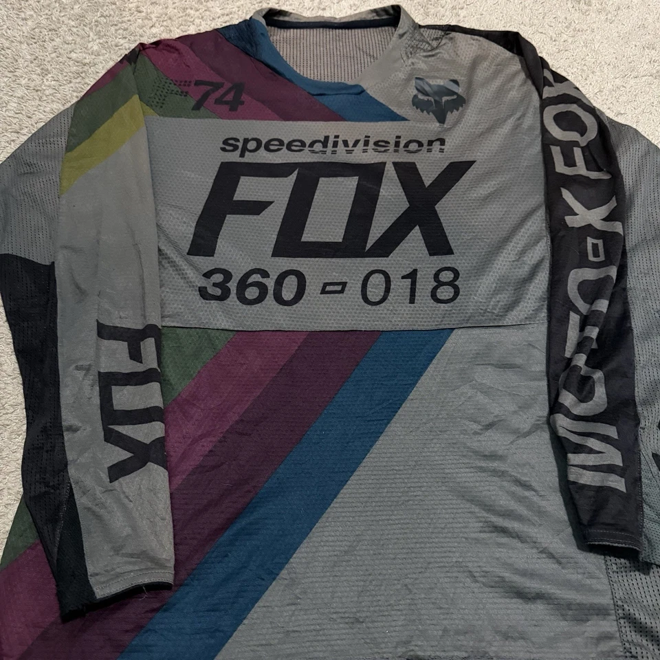 Camiseta Fox Racing Motocross Diseño Gráfico Raro Para Hombre Talla M Foto 2 de 4