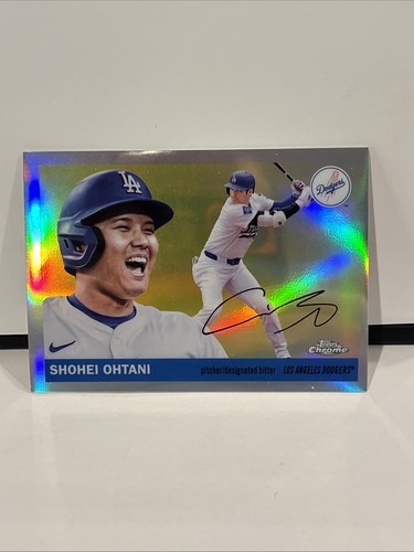 2025 Topps Chrome Platinum Anniversary  Shohei Ohtani #17 Image Variation SSP !