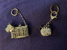 These Two Cat And Dog Keychains Are Vintage Sachet Holders