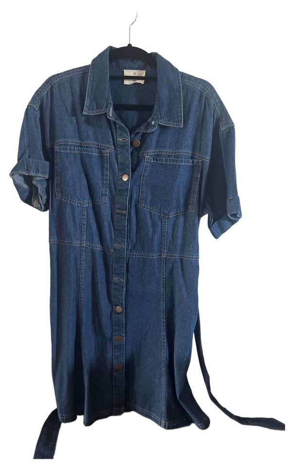 Target Denim Dress Size 10 Excellent Condition #8812
