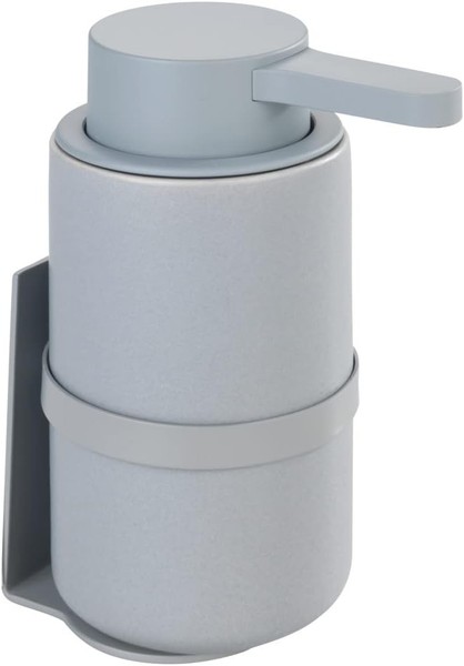 Wenko Wand Seifenspender Woya Keramik Grau 250 Ml Turbo-Loc Ohne Bohren-image