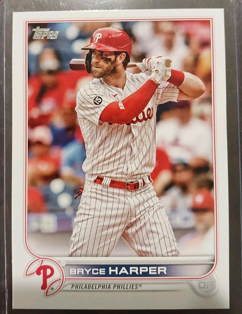 2022 Topps Series 1 Advanced Stats Back /300 Bryce Harper #250 Phillies