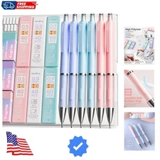 6PCS Pastel Mechanical Pencil Set - Non-Slip Grip for Creative Writing