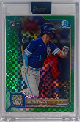 2022 Bowman Chrome X # /31 Green MJ Melendez RC X-Fractor