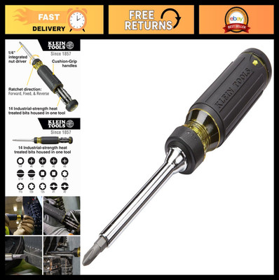 15-in-1 Multi-Bit Ratcheting Screwdriver - Phillips, Slotted, Torx, Nut Driver T