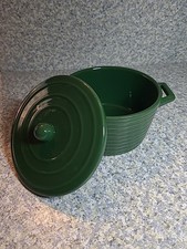 Mini Cocotte Ceramic Dark Green Casserole Dish 5.5"x3.5"