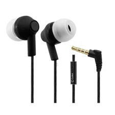 Cellet ENCORE 3.5mm Stereo Hands Free Rubberized Earbuds BLACK