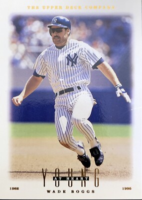 1996 Upper Deck Young at Heart Wade Boggs HOF New York Yankees