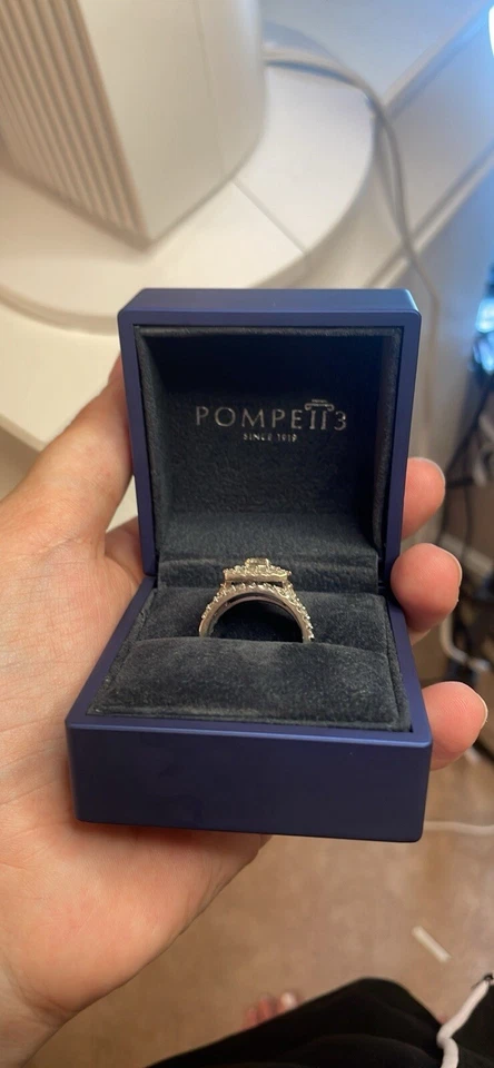 3ct Diamond Engagement Ring Set Lab Created - Image 2 of 4