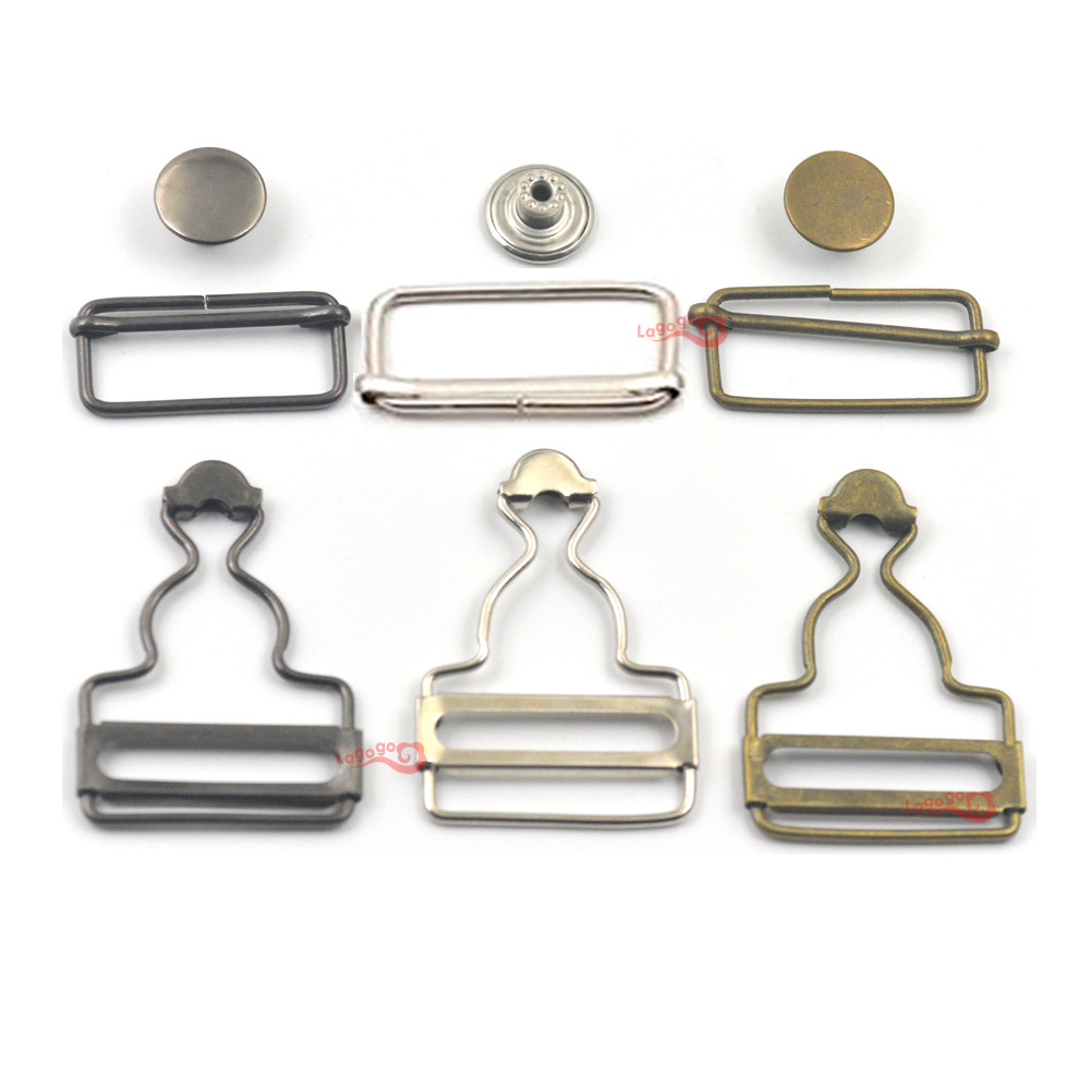 32 35 38mm Dungaree Clip Suspender Brace Slide Bib Craft Denim Buckle  Clothes