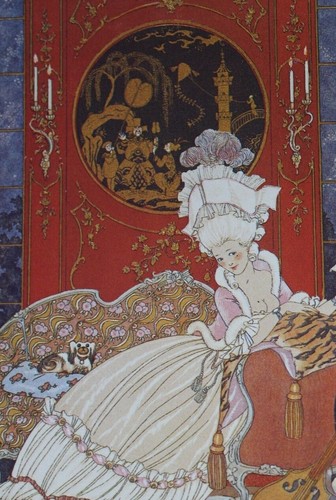 Vintage George Barbier elegante 20er Jahre Postkarten 1980er Jahre - wählen Sie eine - Bild 52 von 73