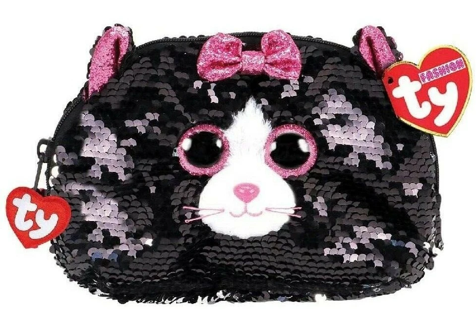 Ty Moda KIKI Gato Lentejuelas Niñas Accesorio Cartera Bolso ty Peluche Gorro Boos bebés Foto 2 de 4