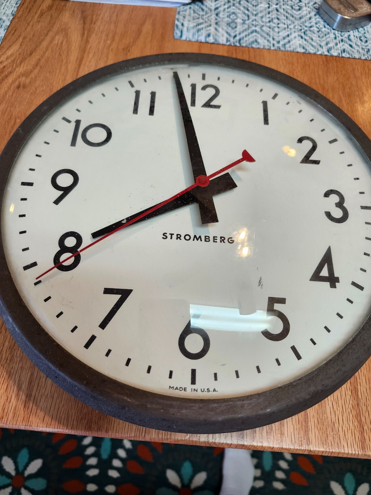 Vintage Stromberg Autoset Slave 11" Clock